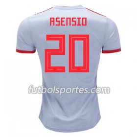 Camisetas España Asensio 20 Segunda Equipacion Mundial 2018